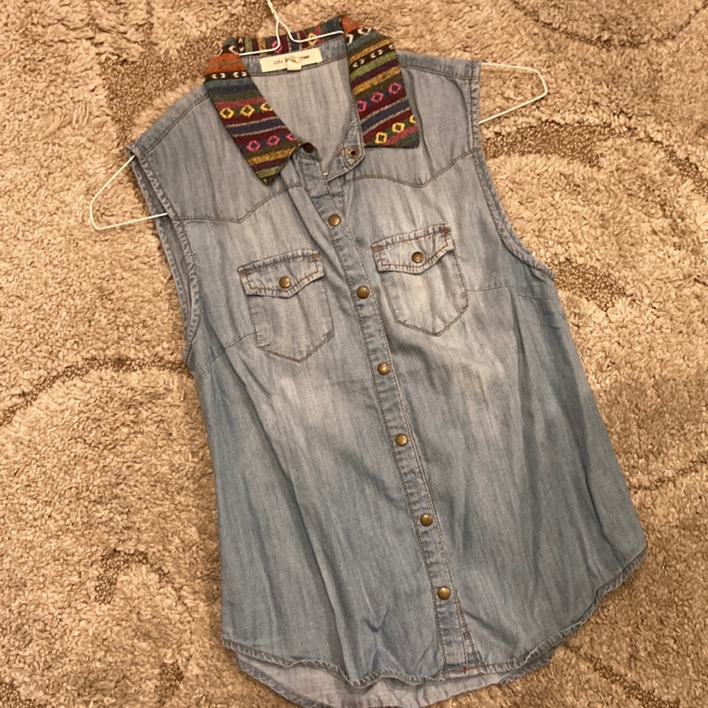 Denim top